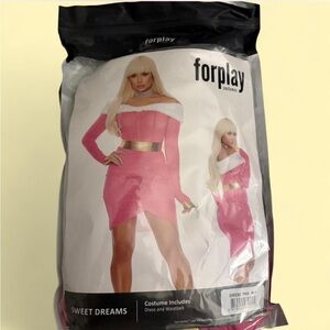 Forplay Pink Outfit with Gold Accent